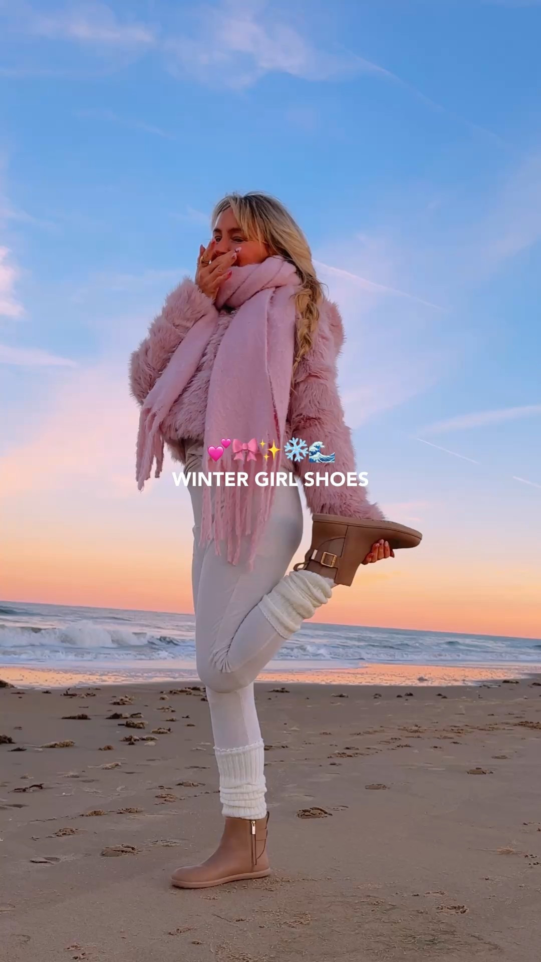 ❄️🎀🌊winter sunsets in @xeroshoes 🤍 the comfiest leather winter boots with a barefoot feel for this beach girl, luxury leather & made to last 5,000 miles 👢 color I have is “doeskin” 

#LTKdayinmylife #LTKSeasonal #LTKootd