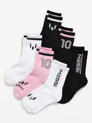 Messi™ Gender-Neutral Crew Socks 6-Pack for Kids | Old Navy (US)