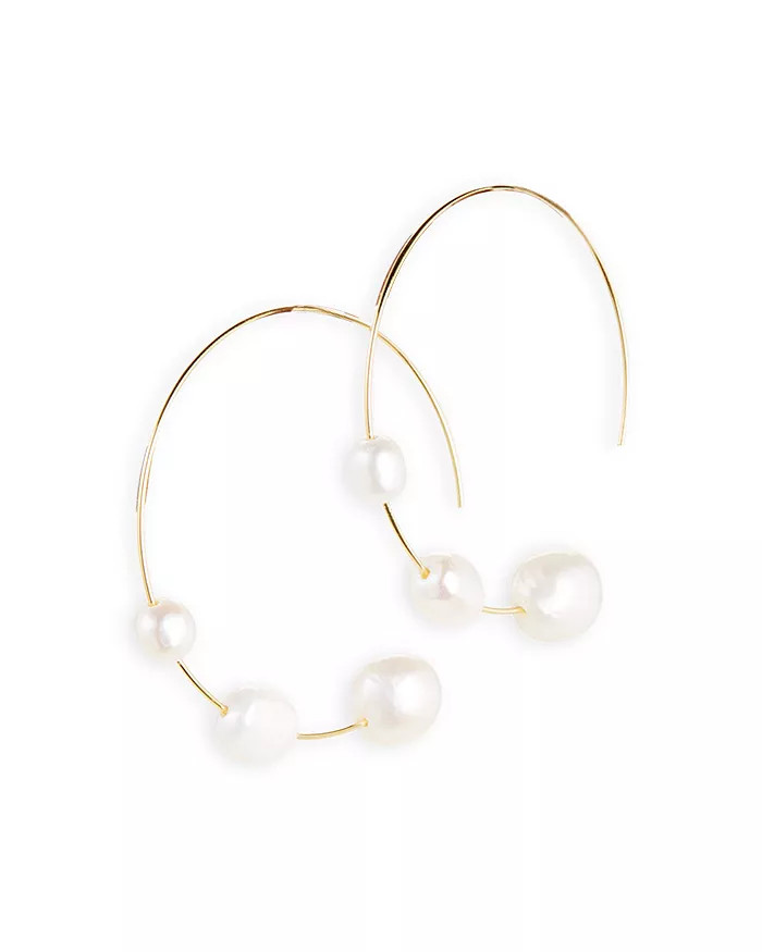 Nubia Cultured Freshwater Pearl Hoop Earrings | Bloomingdale's (US)