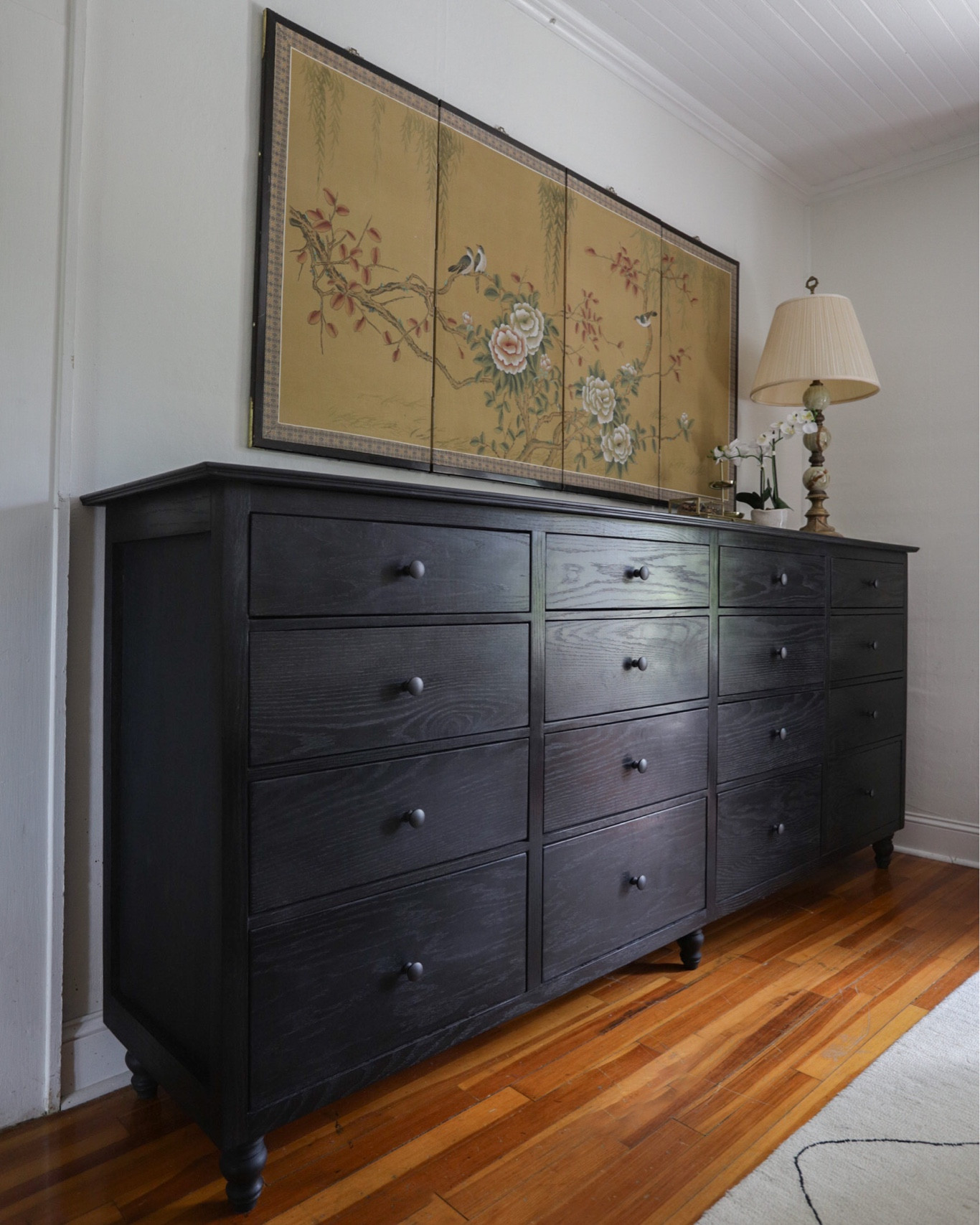 My dream bedroom dresser:
1. Something that would be big enough to store both mine and Joey’s clothes. 
2. Black but a little distressed with exposed wood grain. 
3. Versatile and classy.
I looked and looked and looked for a dresser with these features but ran into a dead end. Nothing. Nada. 

Since I couldn’t find what I wanted, I made what I wanted 💪🏻

I used the best materials possible to make sure it was sturdy and could stand the test of time thus making it just under $800 to build! 

What do you think? Was it worth it? 

Linked all the of the materials and some tools I used to make this vision come to life! 

#LTKhome