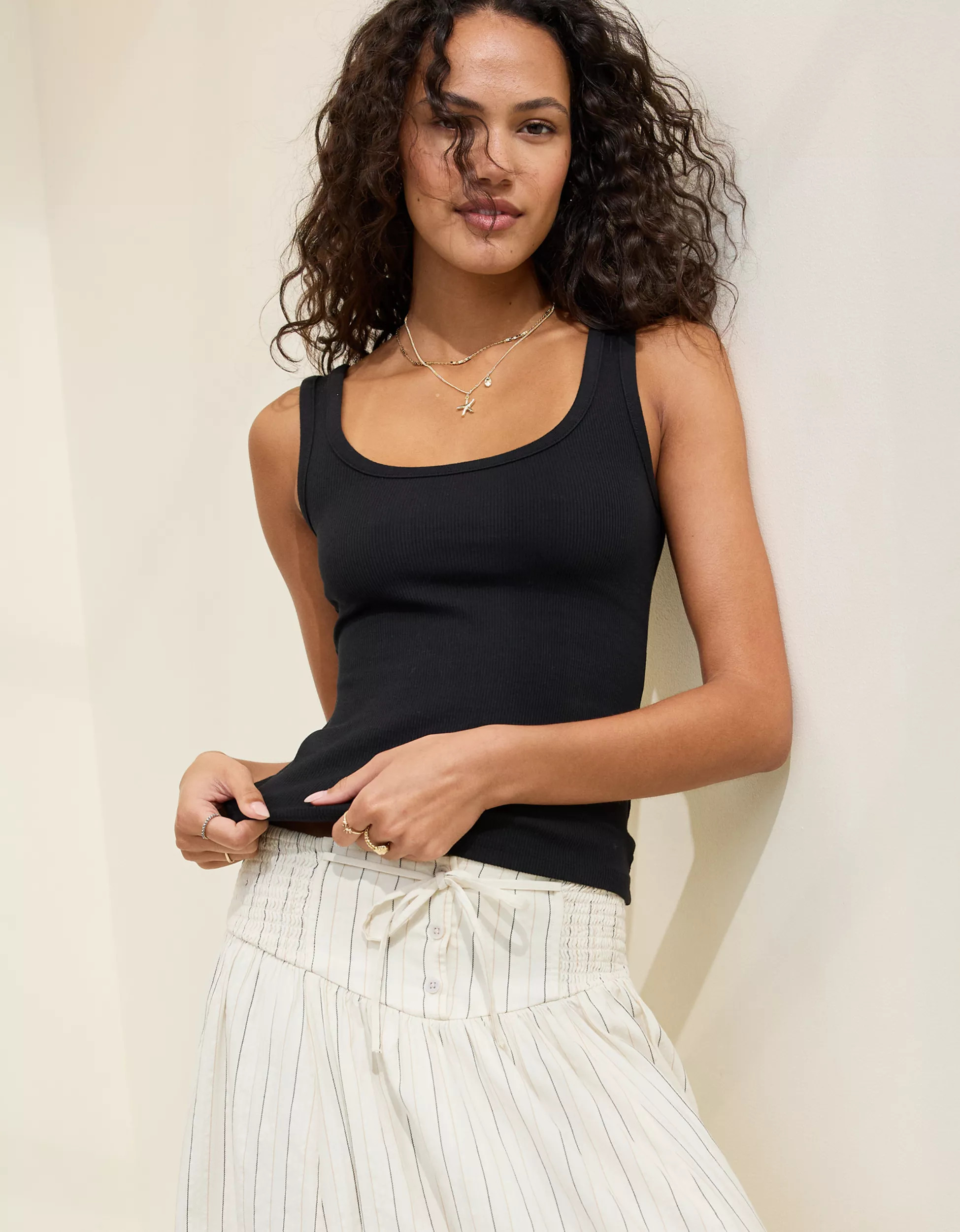 Aerie Double Scoop Neck Tank Top | Aerie