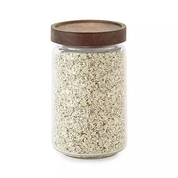 new!Home Expressions 700ml Acacia And Glass Canister | JCPenney