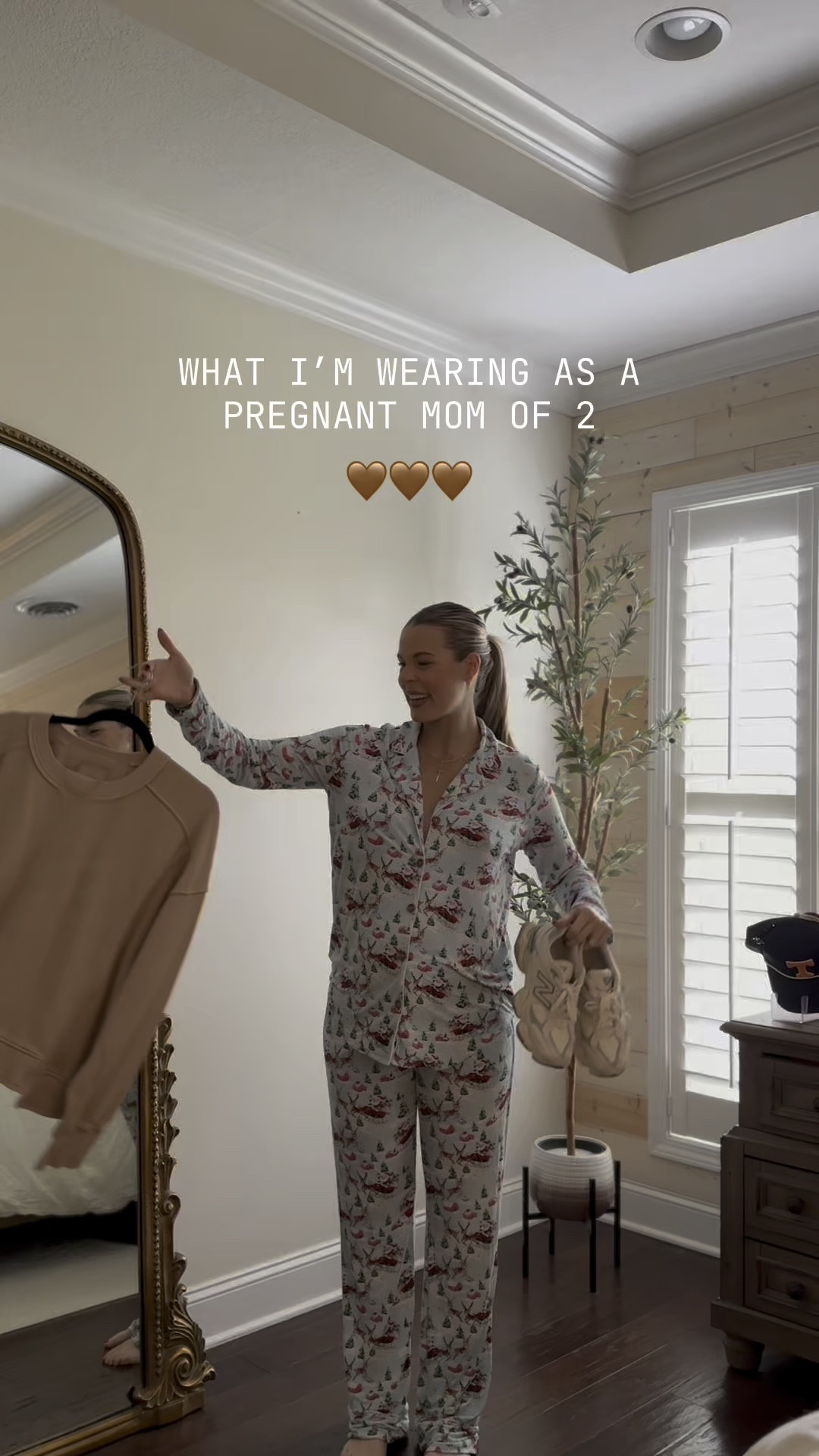 Sweats don’t have to be ✨boring✨! If you’re in your “dress like Adam Sandler” era, this one’s for you. 🫶🏼😂 

Wearing size small in my Hatch x Free People sweatshirt and pants 🤎 Diaper bag is HAPP BRAND, but linked similar  here. 

#pregnancy #pregnant #pregnancyfashion #maternity #maternityfashion #ootd #getdressedwithme #momof3 #bumpstyle #momstyle  