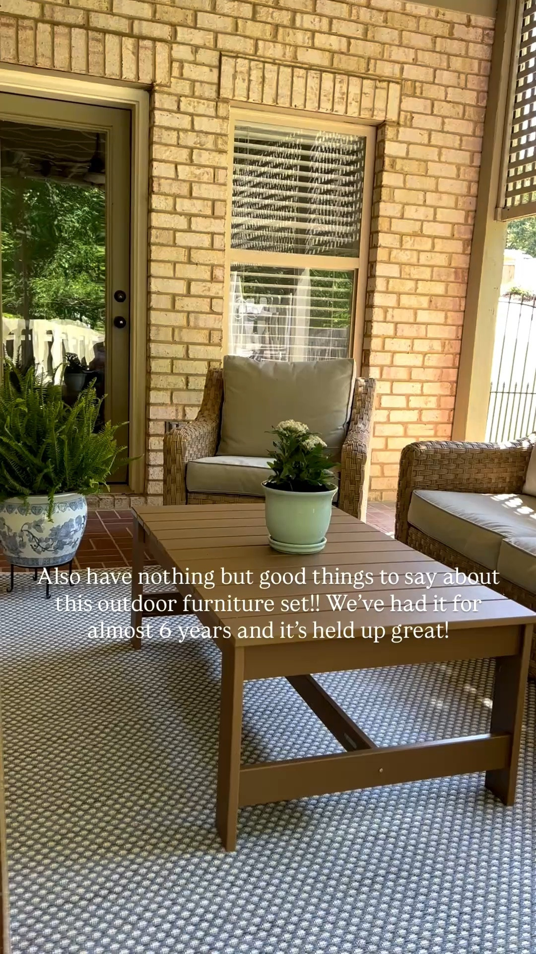 Outdoor patio furniture blue and white home grandmillennial home decor finds outdoor seating outdoor coffee table 

#LTKSeasonal #LTKSaleAlert #LTKHome