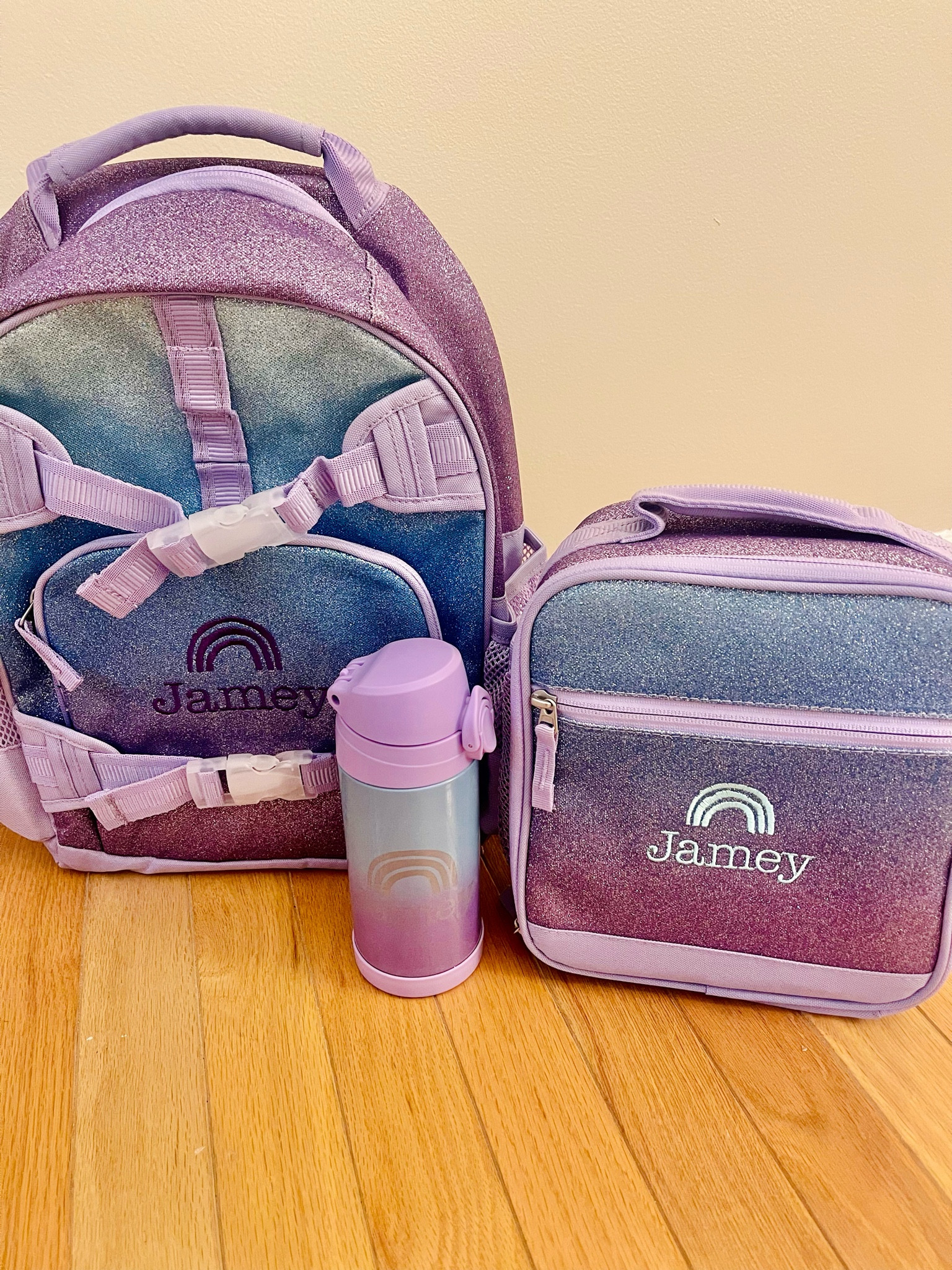 Personalized toddler book bag with matching lunchbox and cup from Pottery Barn Kids.

#LTKBacktoSchool #LTKFamily #LTKKids