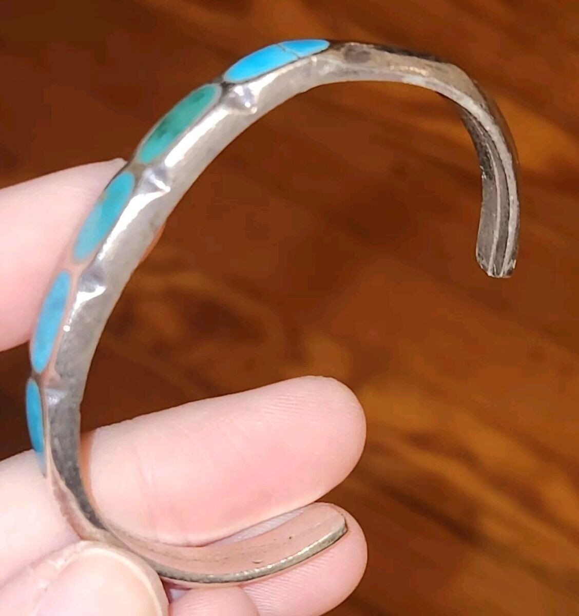 6" Native American Zuni Sterling Silver  Blue Turquoise Cuff Bracelet | eBay | eBay US