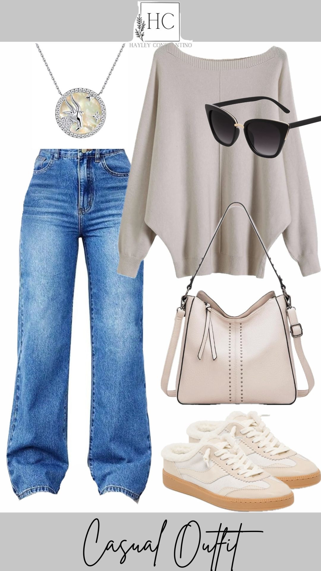 Step into effortless chic with this weekend-made casual outfit — the kind you throw on and instantly look pulled together without even trying.  Soft neutral tones, comfy textures, and effortlessly stylish pieces come together to give you that “I woke up like this” look we all secretly want. Perfect for coffee dates, errands, travel days, school drop off, or just feeling put-together while staying unbelievably cute and comfortable.

#LTKCyberWeek #LTKootd #LTKOver40