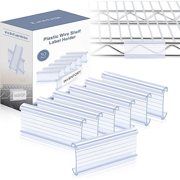 Lenink 30Pcs Wire Shelf Label... | Amazon (US)