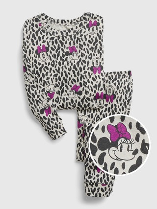 babyGap &#124 Disney Minnie Mouse 100% Organic Cotton Print PJ Set | Gap (US)