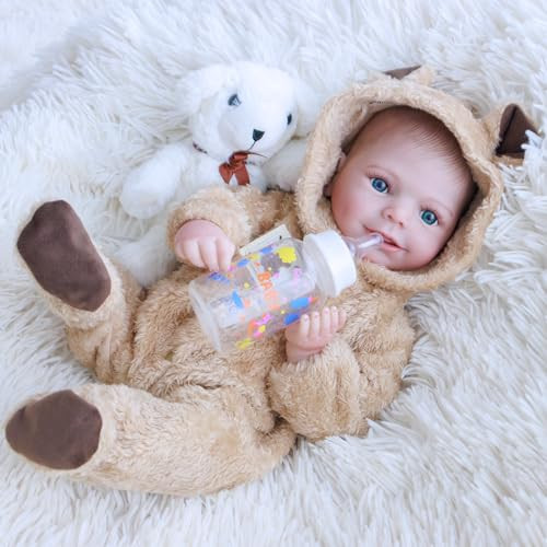 Besiletre Realistic Reborn Baby Dolls - 18 Inch Lifelike Newborn Baby Doll Girl Real Life Baby Dolls Soft Full Silicone Body Gift Toy for Kids Age 3+ | Amazon (US)