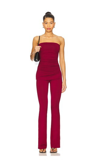 Annalise Pant Set in Oxblood | Revolve Clothing (Global)