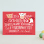 "Oink & Moo" - Customizable Petite Children's Birthday Party Invitations in Red by Jessie Steury. | Minted
