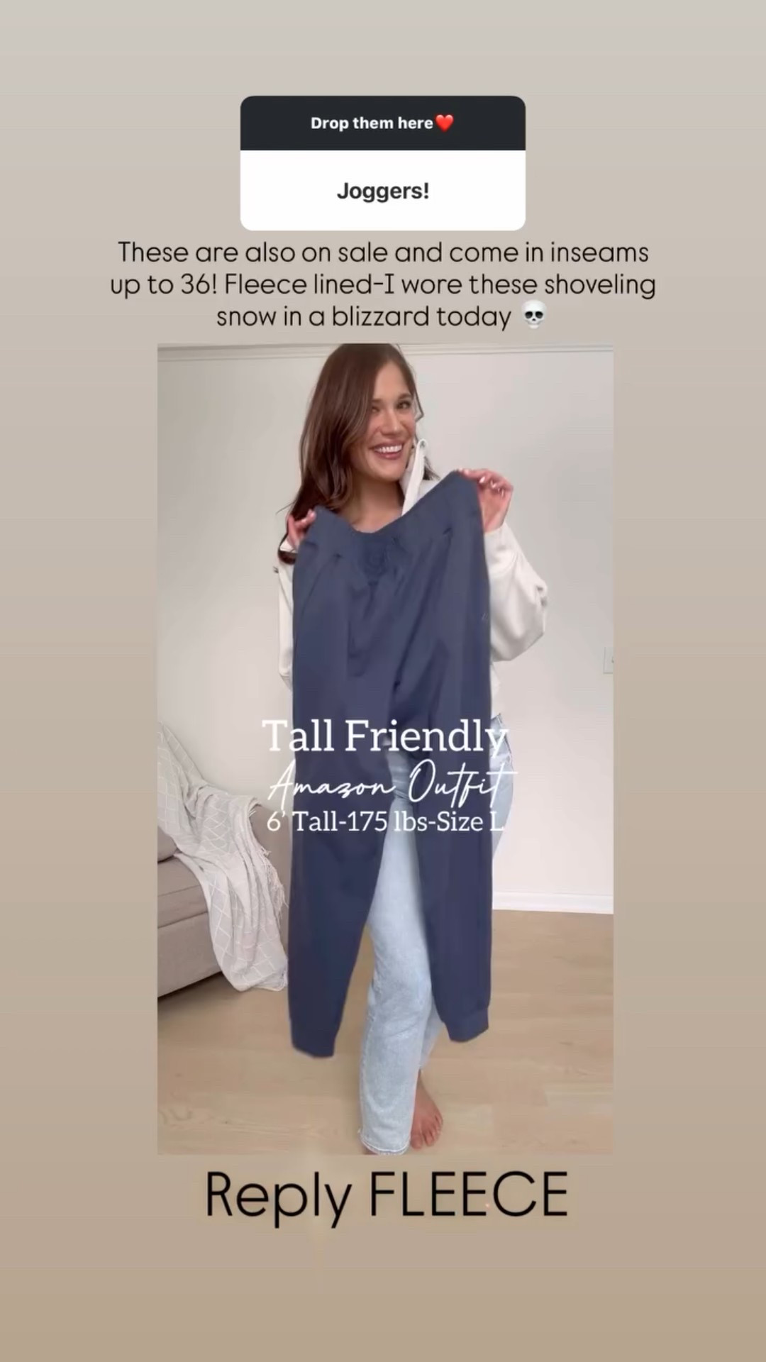 These joggers are absolutely amazing and come in inseam options of up to 36 inches!!! I’m pairing my favorite fleece lined tall friendly joggers with a cozy beige sweatshirt, a white tee, New Balance sneakers, a sling bag and a NY Yankees hat. 

Ootd, tall friendly outfit, Athleisure, casual style, Amazon fashion


#LTKTall #LTKSeasonal #LTKootd