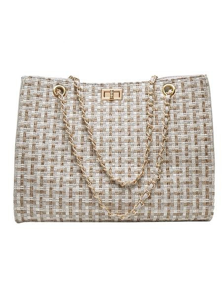 'Stephy' Tweed Shoulder Bag (3 Colors) | Goodnight Macaroon