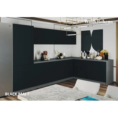 FK-PRESTIGE 83" H x 138" W x 85" D Medium Density Fiberboard (MDF) Ready-to-Assemble Kitchen Cabinet Set | Wayfair North America