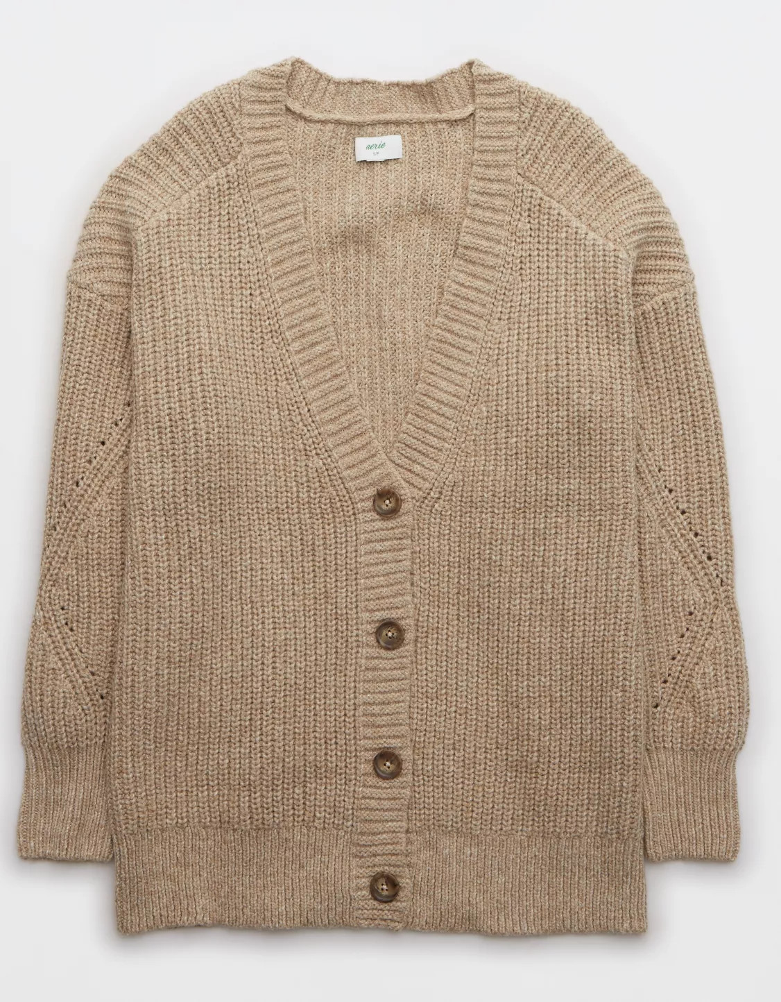 Aerie Wide Rib Oversized Cardigan | Aerie