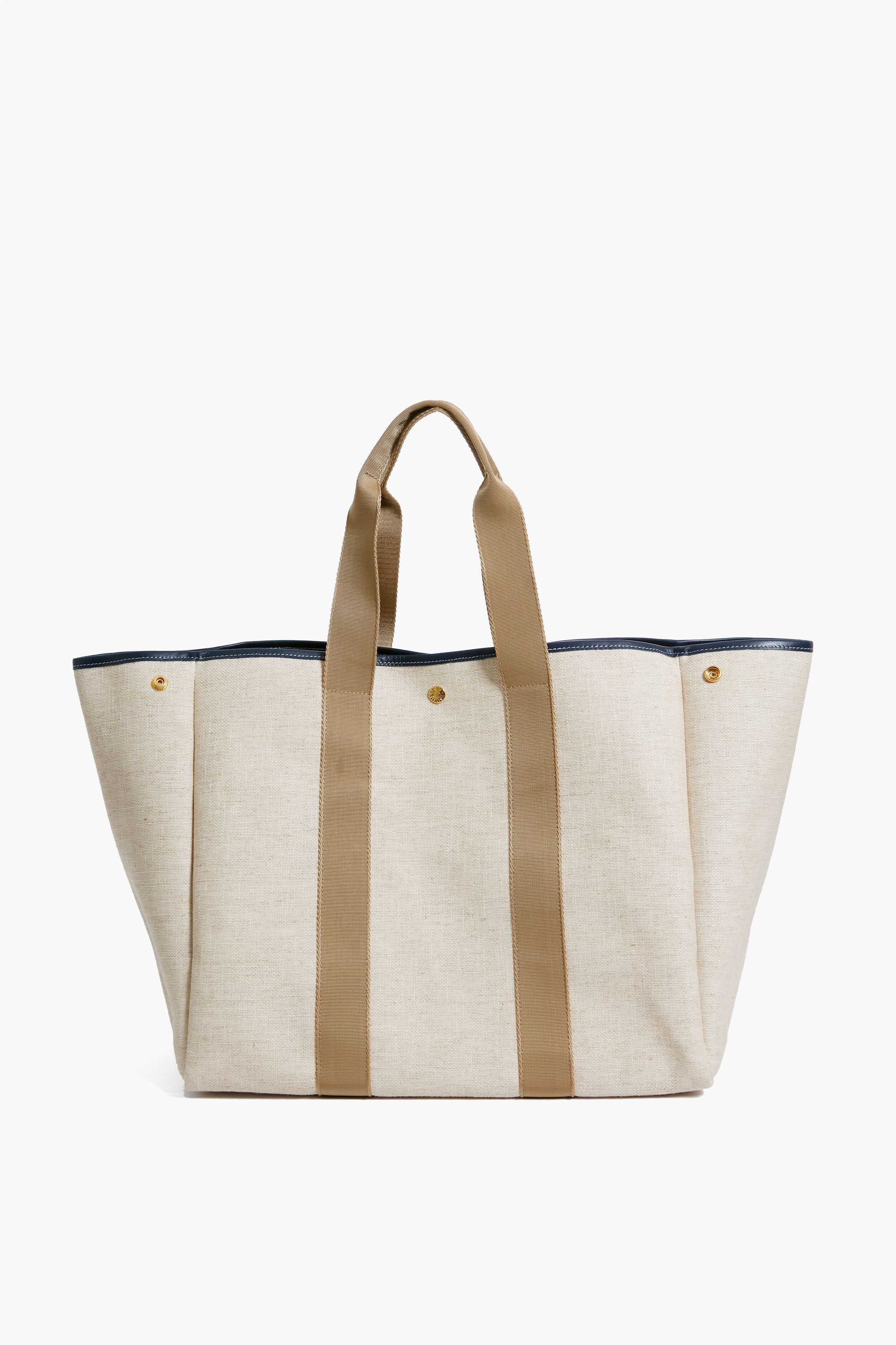 Beige Traversee L Linen Tote | Tuckernuck (US)