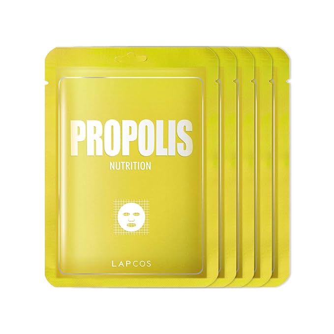 LAPCOS Propolis Sheet Mask, Daily Moisturizing Face Mask, Hydrates & Plumps Skin, Korean Beauty F... | Amazon (US)