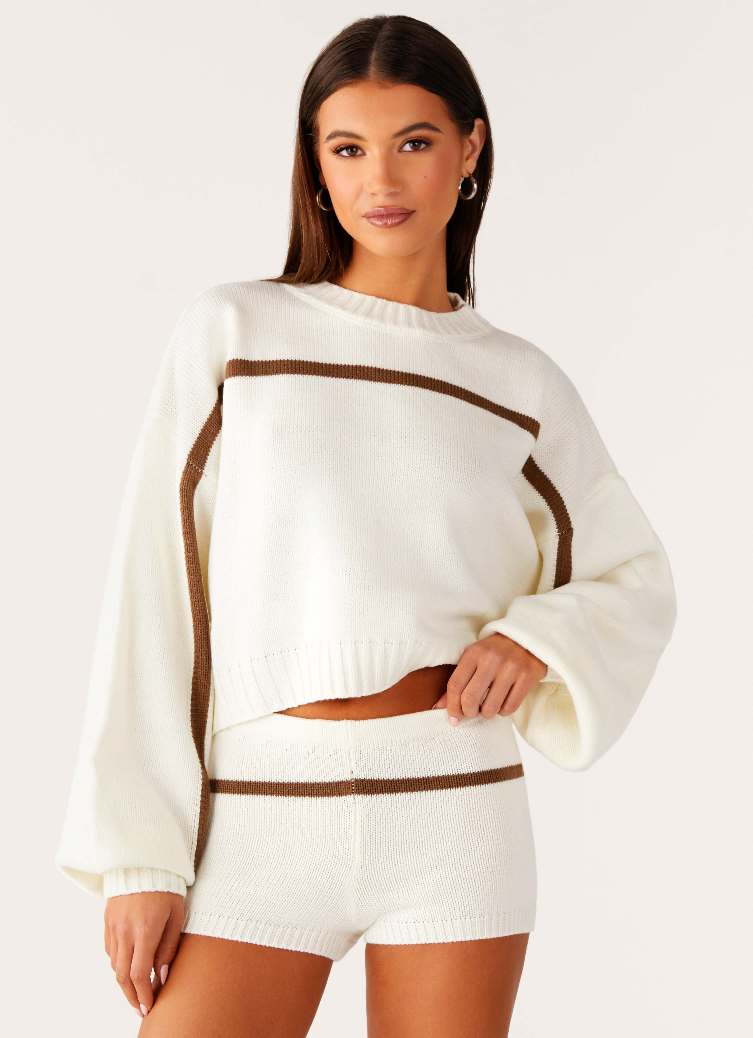 Paolo Knit Sweater - Off White | Peppermayo (Global)