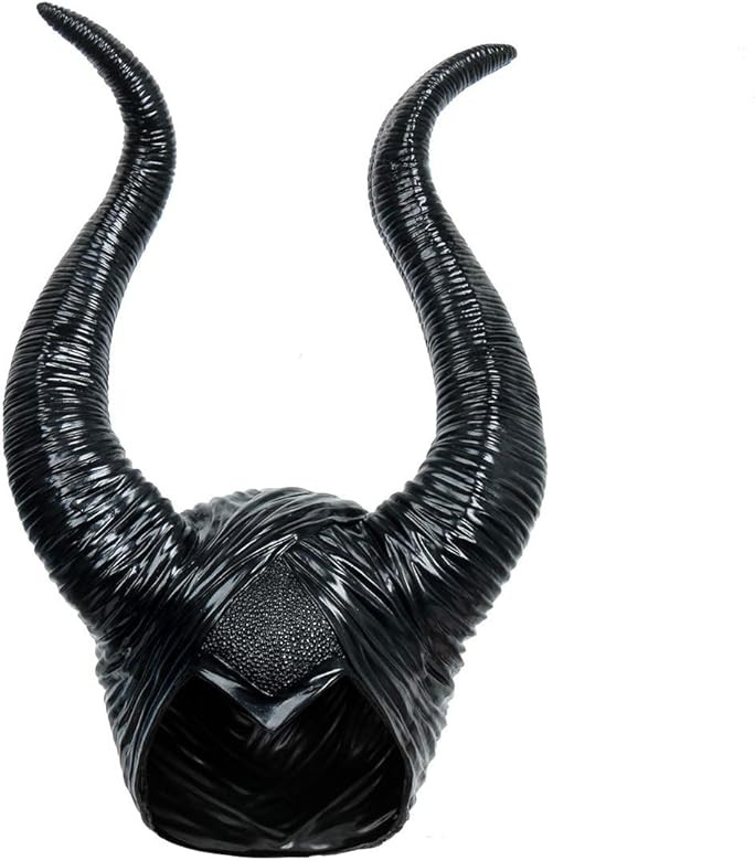 Black Long Halloween Costume Queen Horns Hat Deluxe Magic Witch Headpiece Headdress for Women Girls  | Amazon (US)