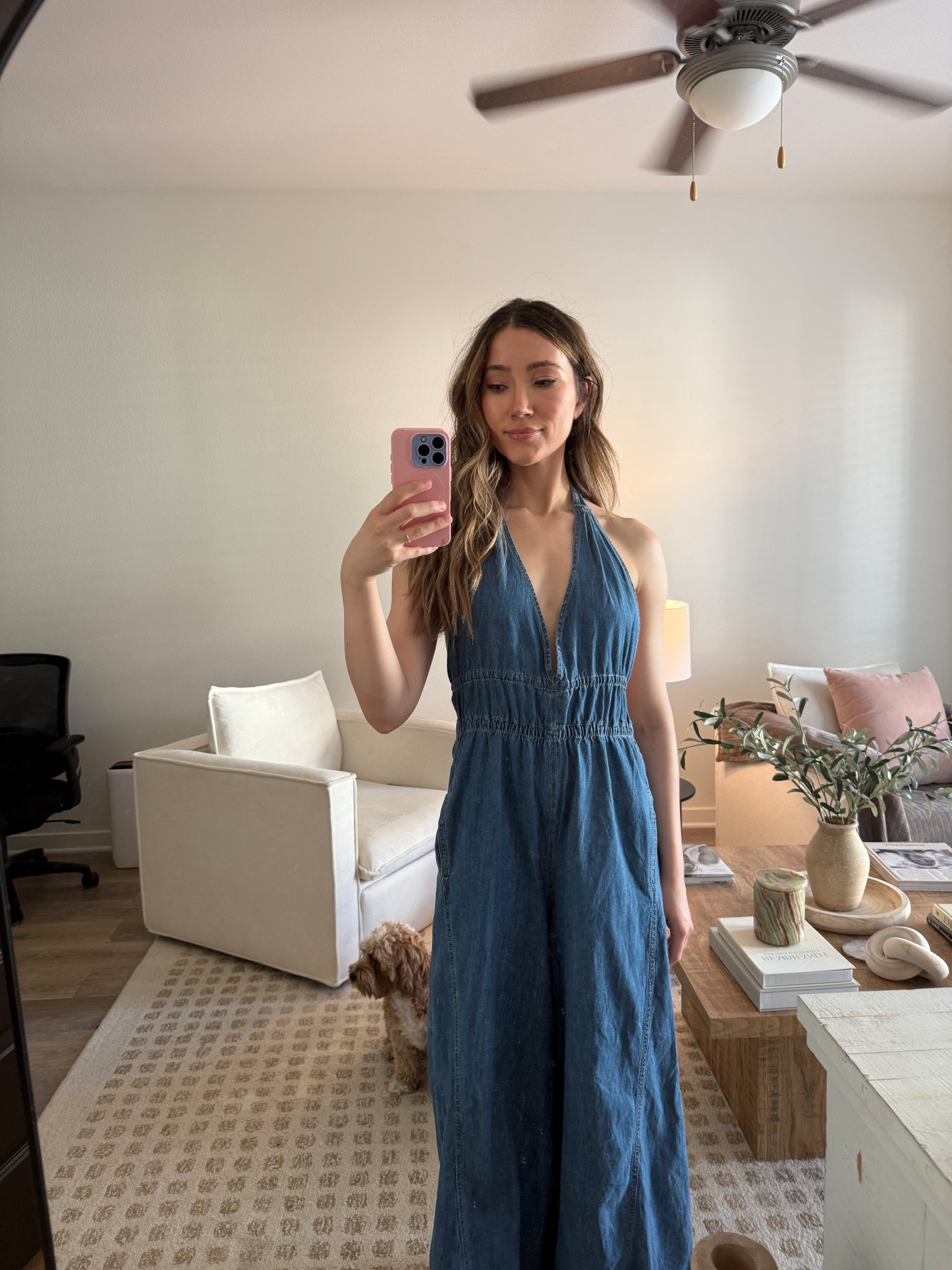 Free People Denim Jumpsuit 

#LTKSeasonal #LTKFindsUnder100 #LTKFallSale