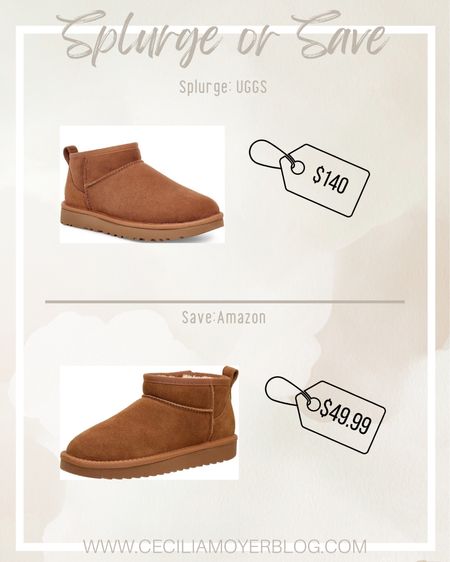 Splurge on uggs or save on boots from Amazon!  Uggs dupe - winter boots - fall boots - comfy boots - brown boots - teens shoes - girls shoes 

#LTKSeasonal #LTKunder100 #LTKshoecrush