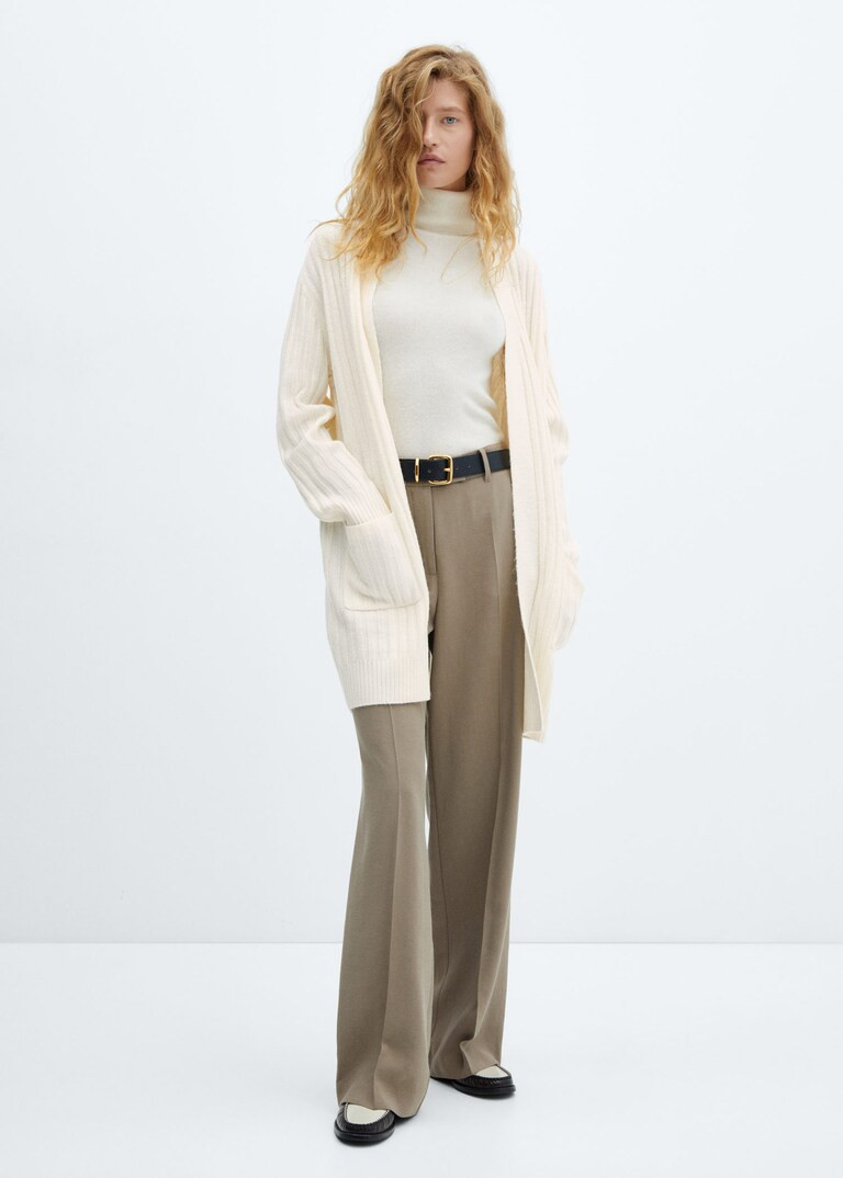 Oversized cardigan with buttons -  Women | Mango USA | MANGO (US)