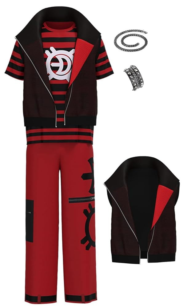 Boys Vampires Dawn Victor Cosplay Costume Punk Jacket T-Shirt Pants Tracksuit Zombies Halloween O... | Amazon (US)