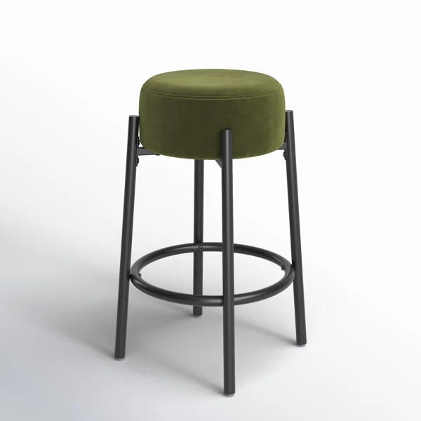 Colombe Upholstered Counter Stool with Metal Frame | Wayfair North America