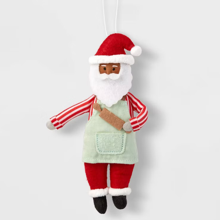 Fabric Santa with Rolling Pin Christmas Tree Ornament - Wondershop™ | Target