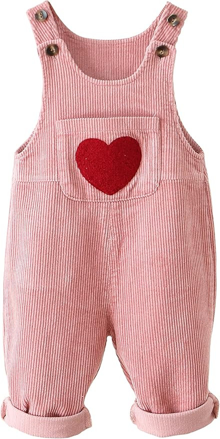 Happy Cherry Infant Baby Boy Girl Corduroy Overalls Romper Adjustable Button Suspender Big Pants ... | Amazon (US)