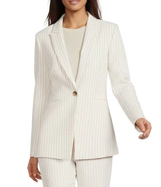 Liza Anywhere, Everywhere Coordinating Novelty Stripe Peak Lapel Blazer | Dillard's