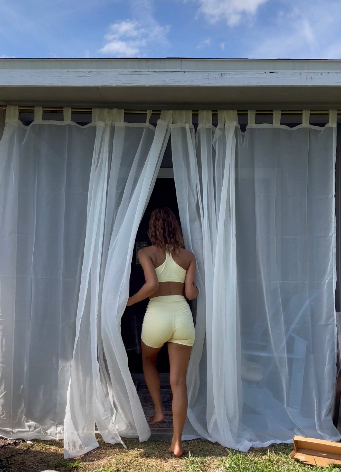 the set from my patio redecorating tiktok/reel! 🍌🍌🍌 sold out in yellow but linking their different color options! Legit the most SOFT and HIGH QUALITY set I own. 10/10! 

#LTKfit