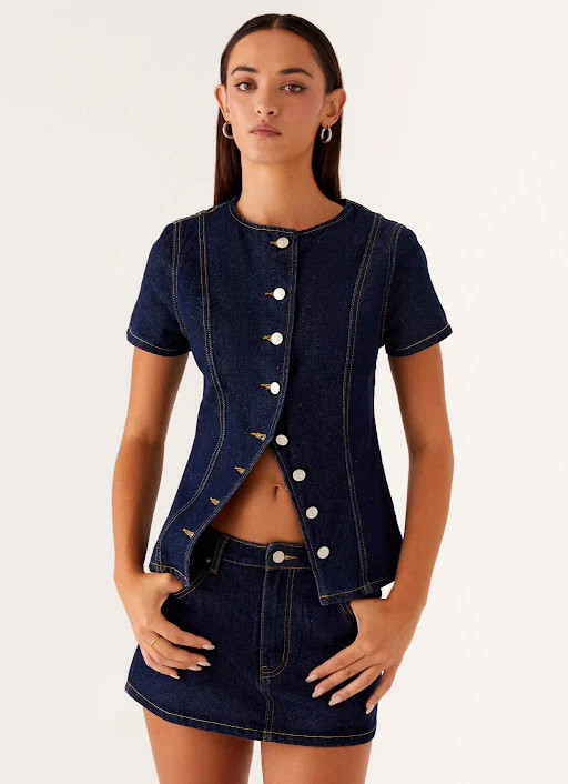 Jagger Top - Indigo | Peppermayo (Global)