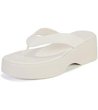Yavero Women's Platform Flip Flop Sandals Comfortable Wedge Thong Sandals with Square Toe, Casual... | Amazon (US)