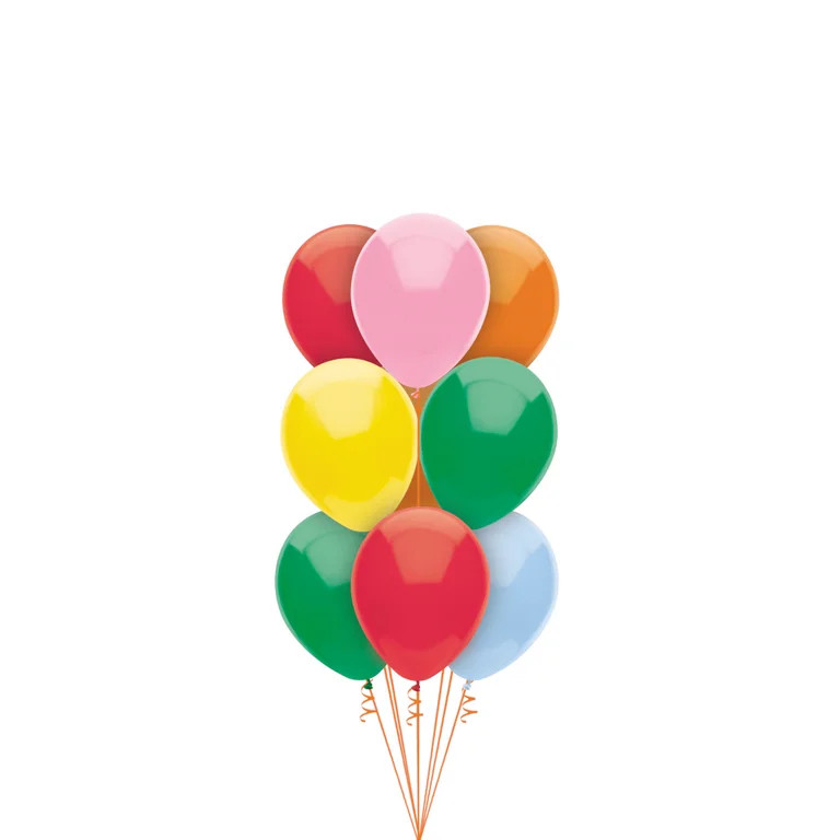 Way to Celebrate All Occasion 9" Latex Balloons in Assorted Colors, 25 Count Bag, For All Ages - ... | Walmart (US)