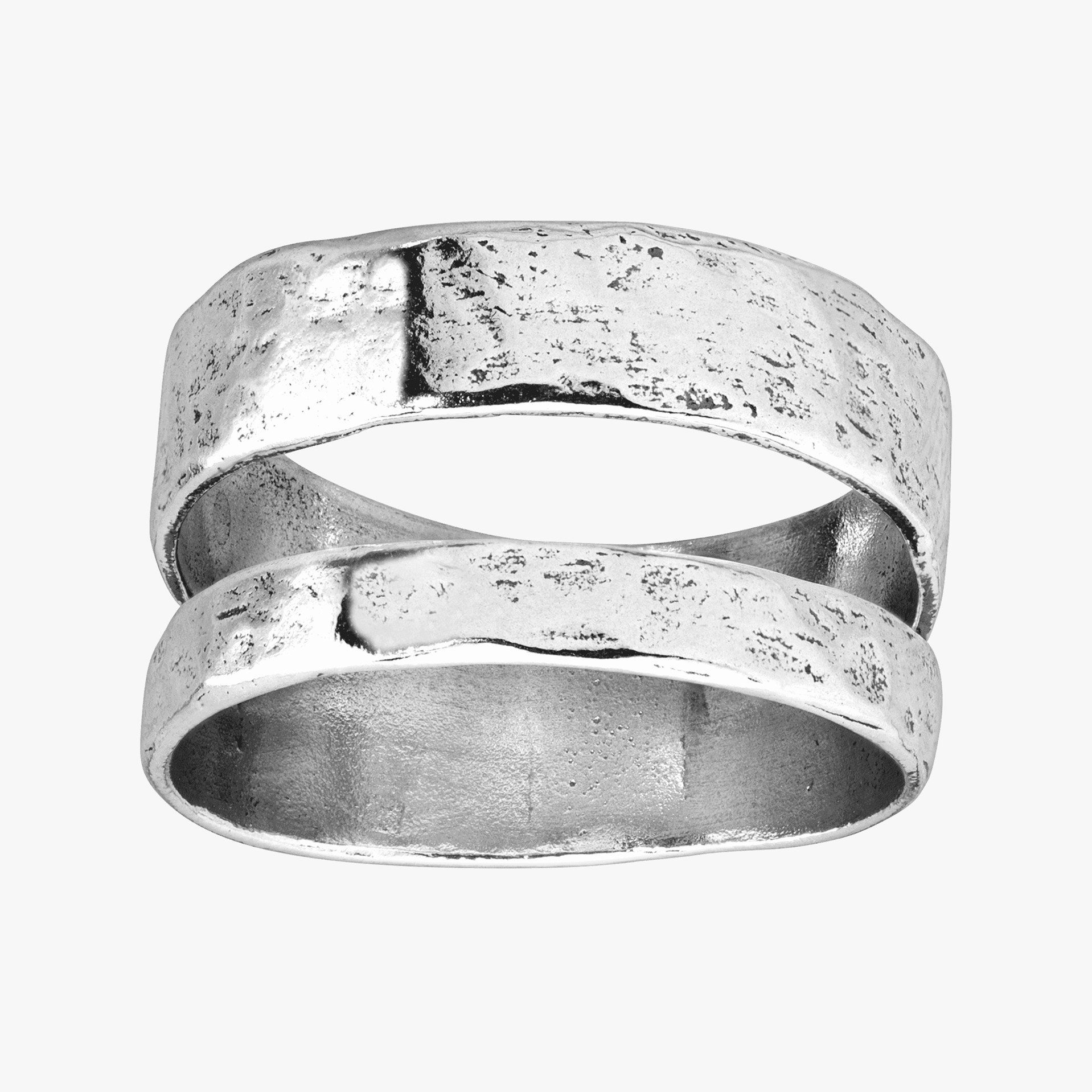 Sterling Silver Two Band Ring - Silpada - .925 Sterling Silver Doubled Space Ring | Silpada.com |... | Silpada