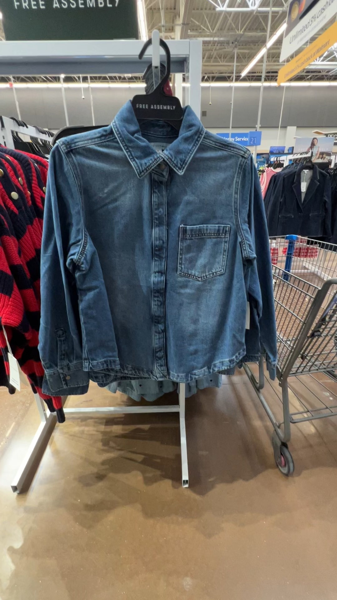 Denim button up shirt 

#LTKOver40 #LTKootd #LTKPetite