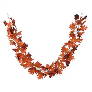 6ft. Orange & Brown Oak Leaf Chain Garland by Ashland® | Michaels | Michaels Stores