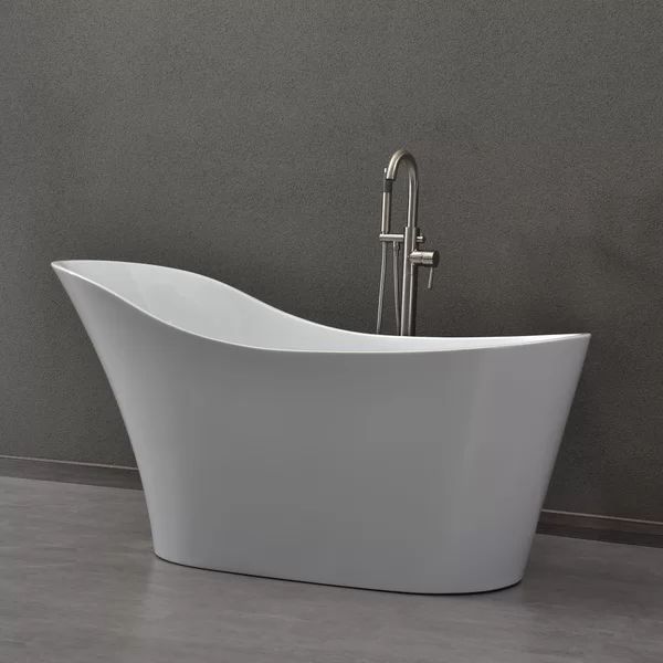59" x 29" Freestanding Soaking Bathtub | Wayfair North America