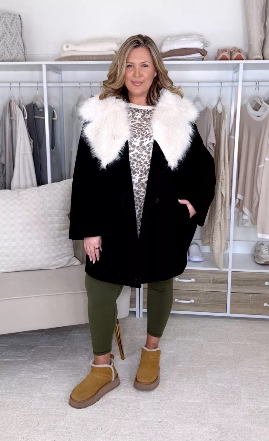Wearing an XXL in the top and leggings, coat is a 2X!

Plus size fashion, winter outfit ideas, holiday outfits, midsize outfit ideas, what to wear winter outfits, mom style, comfy casual, realistic outfit ideas

#LTKPlusSize #LTKOver40 #LTKMidsize