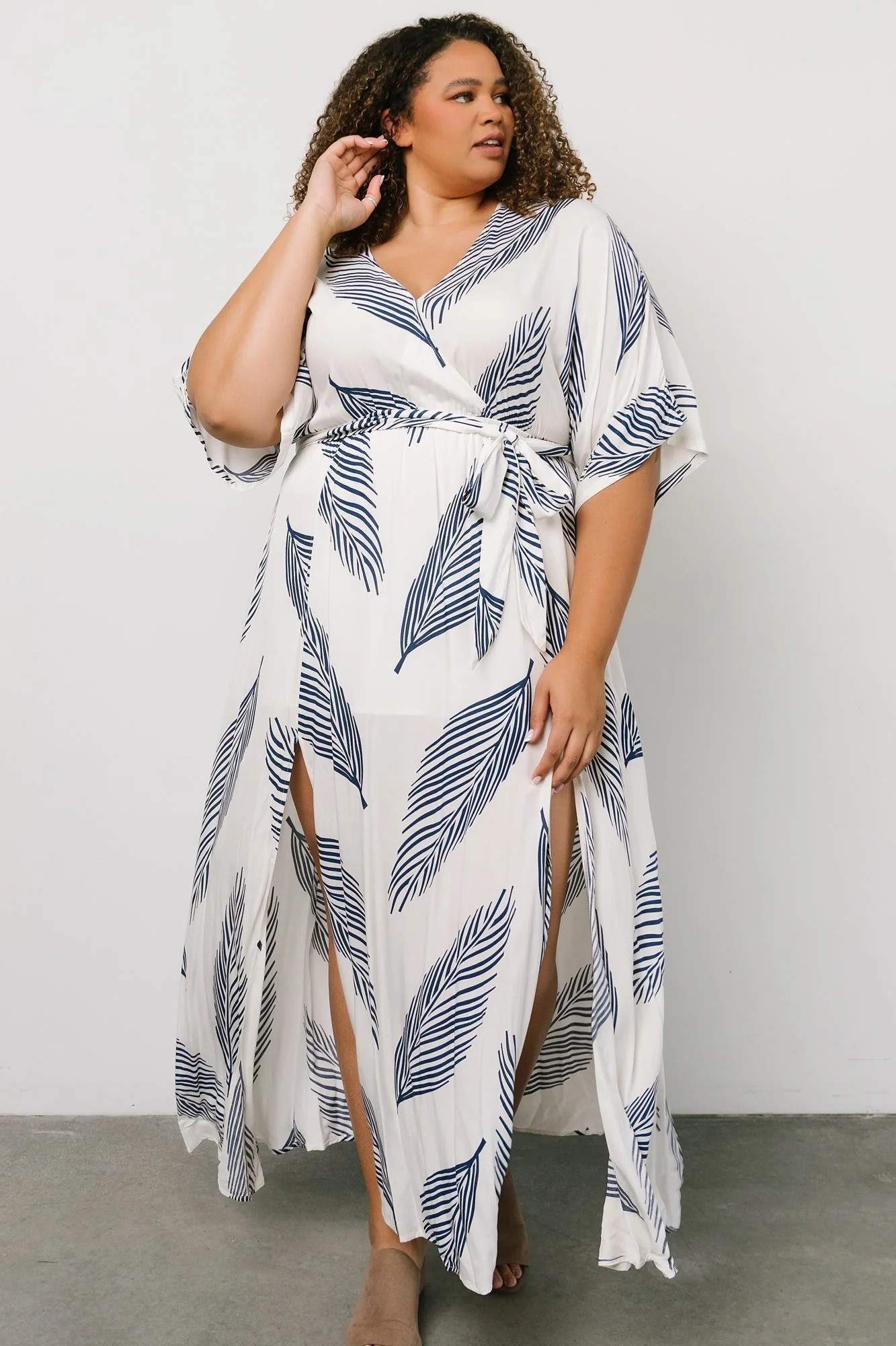 Corinth Maxi Dress | Navy Print | Baltic Born