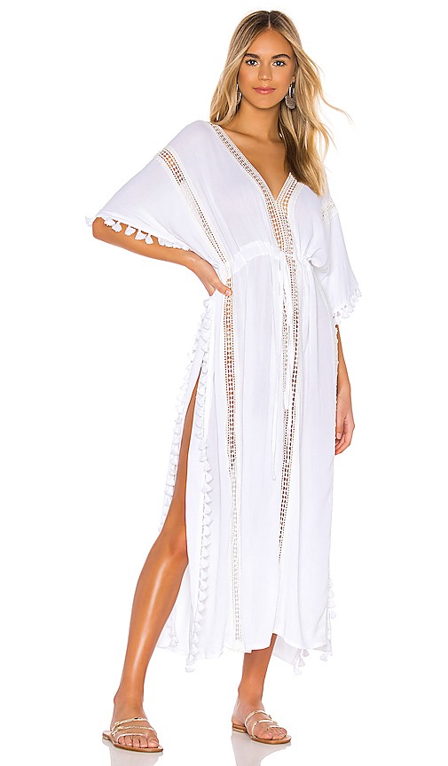 Michael Stars Farrah Caftan in White. | Revolve Clothing (Global)