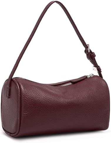 Small Leather Shoulder Purses for Women: Mini Barrel Evening Crossbody Bags - Designer Trendy Han... | Amazon (US)