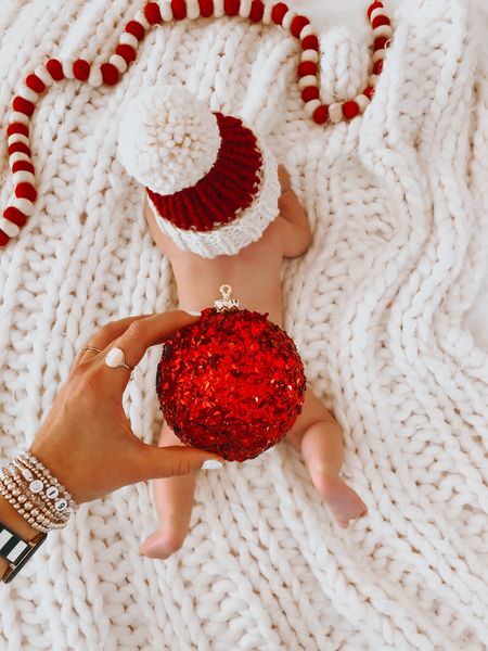 Baby toddler Christmas hat and chunky knit blanket 

#LTKHoliday #LTKbaby #LTKSeasonal