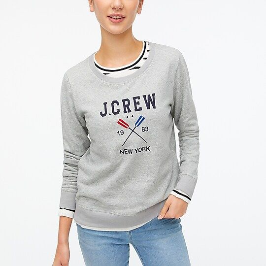 Oars logo sweatshirt | J.Crew Factory