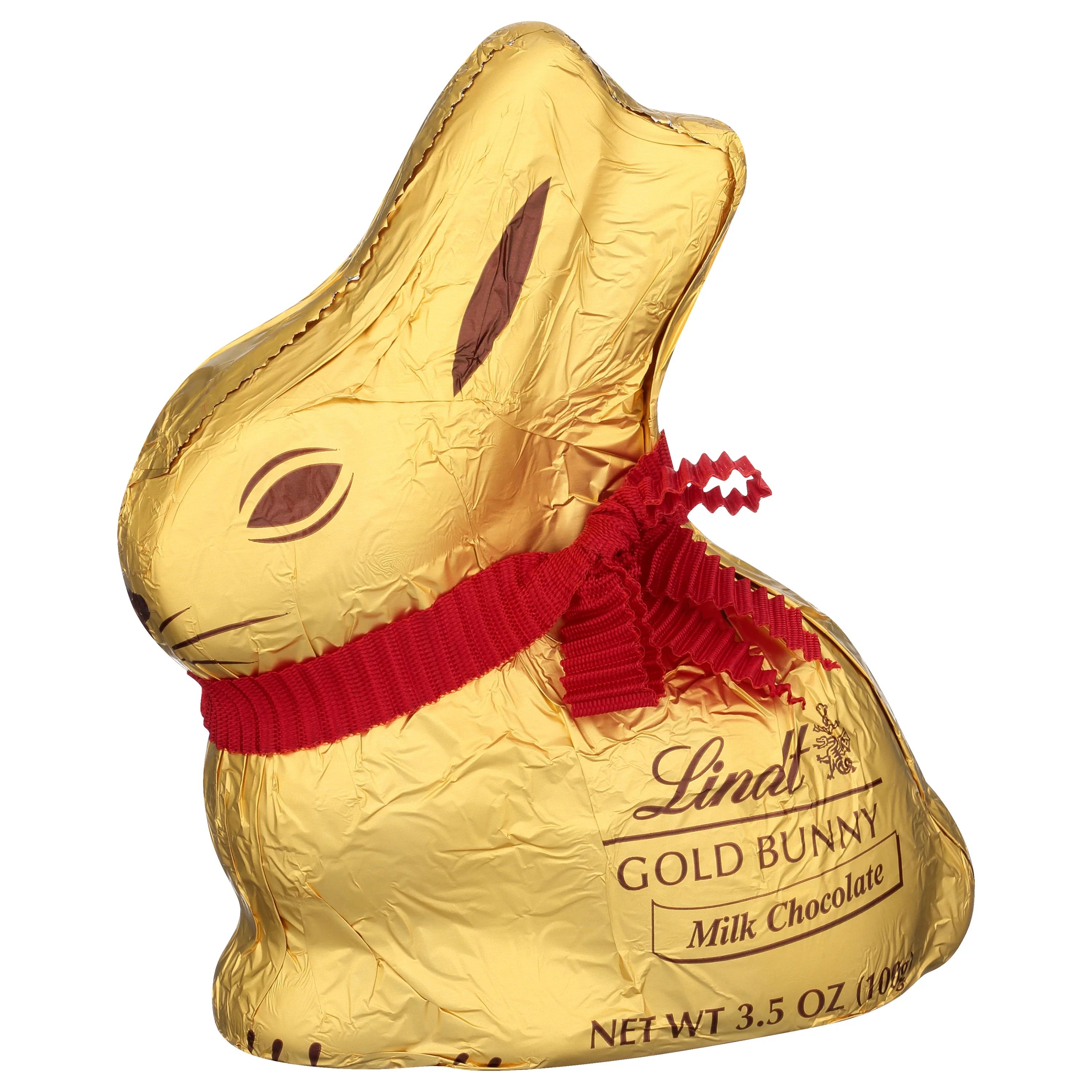 Lindt Gold Bunny, Milk Chocolate, Easter Chocolate Candy Bunny, 3.5 oz, 1 Count | Walmart (US)