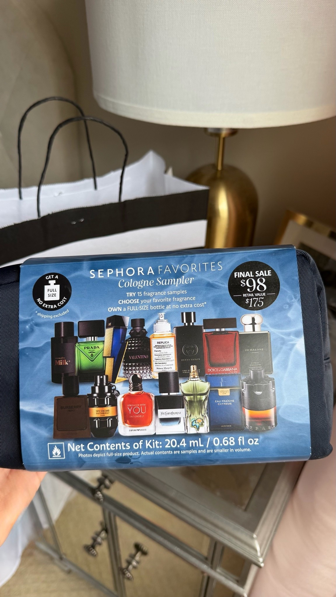 Last minute Father’s Day gift idea 

Cologne sampler set 
$98 for 15 best selling samples + bag 
Redeem coupon inside for a free full size up to $175! 

Use code GETASAP for free same day delivery from Sephora

#LTKSaleAlert