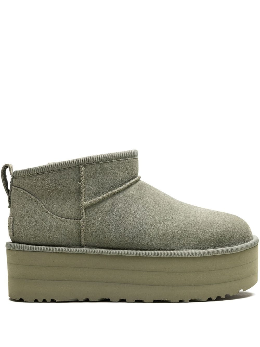 "UGG Classic Ultra Mini Platform ""Shaded Clover"" boots - Green" | Farfetch Global