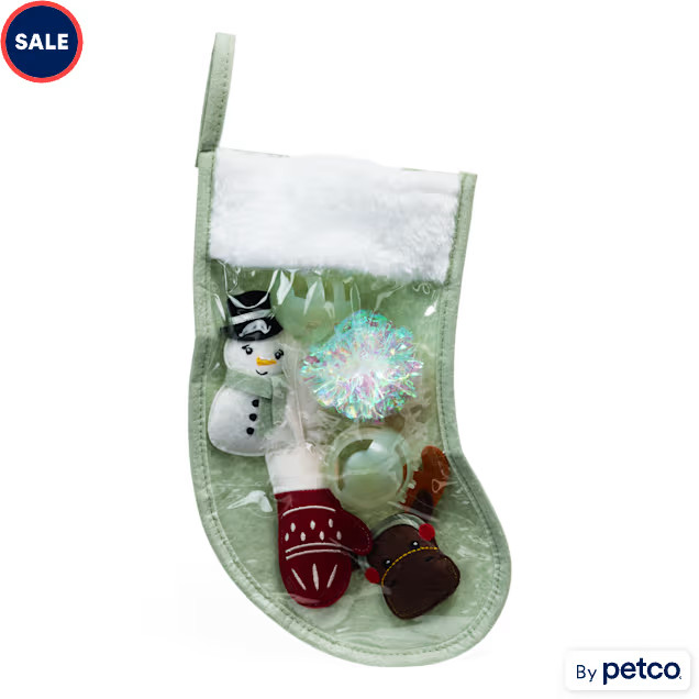Merry Makings Pre-Stuffed Stocking Cat Toy Multipack, X-Small, Pack of 6 | Petco